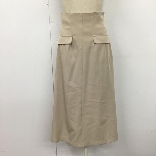 エヌナチュラルビューティーベーシック N.NATURALBEAUTYBASIC スカート ロングスカート 166-1120352 バックスリット M 無地 ベージュ / ベージュ /  レディース USED 古着 中古 10123076