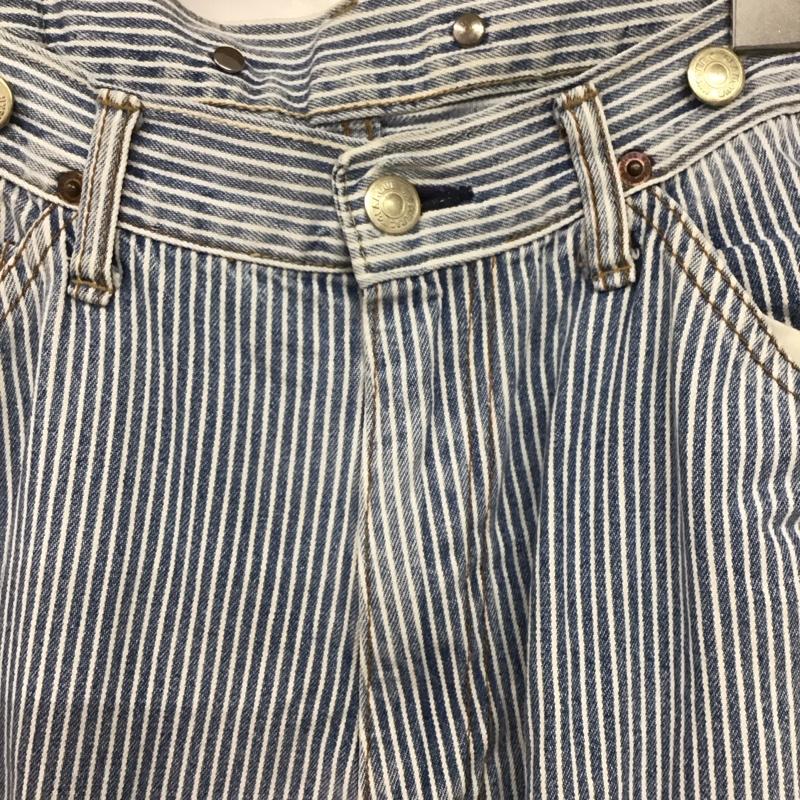 ヒステリックグラマー HYSTERIC GLAMOUR パンツ デニム、ジーンズ ヒッコリーパンツ デニムパンツ スリムパンツ ストライプパンツ ストライプ 白 / ホワイト / X 水色 / ライトブルー /  メンズ USED 古着 中古 10143375