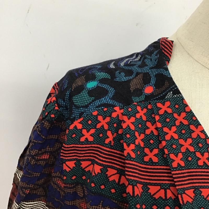 スライ SLY カットソー 半袖 030asy30-0920 カシュクールトップス 総柄 2 プリント マルチカラー / マルチカラー /  レディース USED 古着 中古 10119470