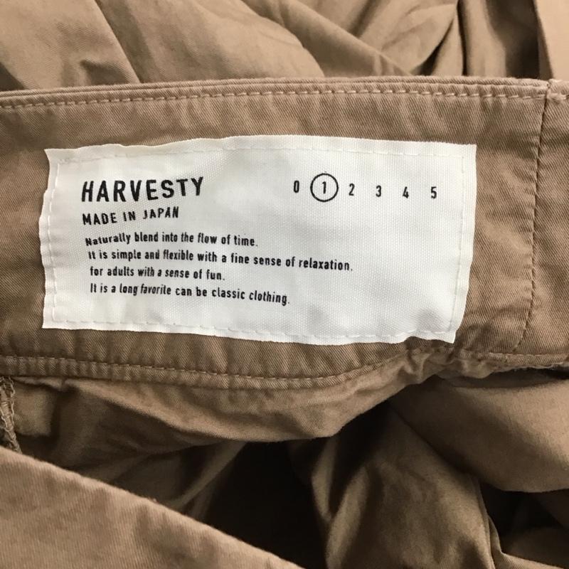 ハーベスティ HARVESTY ボトムス ボトムス A21609-41 ワイドパンツ 1 無地 ベージュ / ベージュ /  レディース USED 古着 中古 10129769