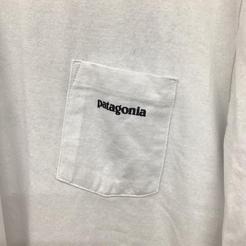 パタゴニア patagonia Tシャツ 半袖 39178sp19 プリントTシャツ クルーネックカットソー M ロゴ、文字 白 / ホワイト /  メンズ USED 古着 中古 10130576