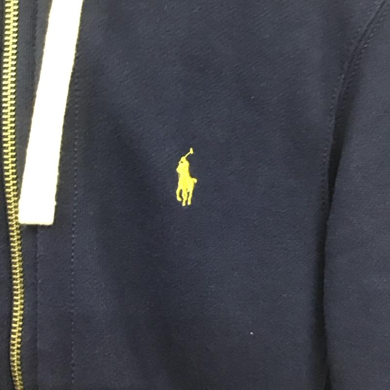 ポロバイラルフローレン Polo by RALPH LAUREN パーカー 長袖 ジップアップパーカー 長袖パーカー カジュアルジャケット S ロゴ、文字 紺 / ネイビー /  メンズ USED 古着 中古 10140828