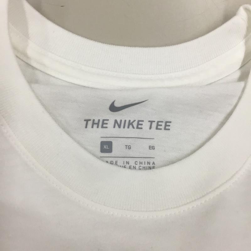 ナイキ NIKE Tシャツ 半袖 ct6533-100 プリントT シャツ 半袖カットソー スポーツウェア XL ロゴ、文字 白 / ホワイト /  メンズ USED 古着 中古 10114041