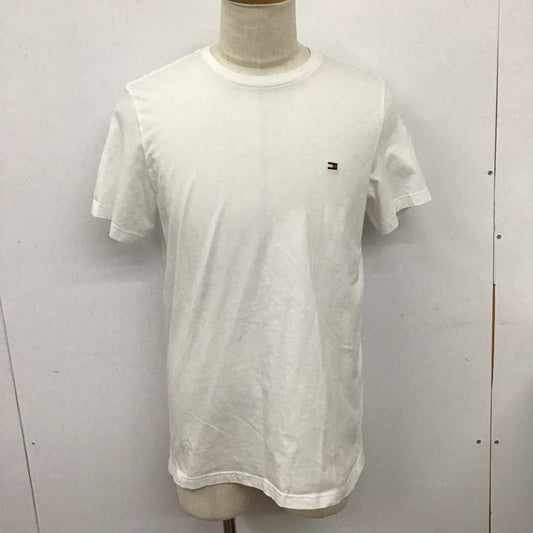 トミーヒルフィガー TOMMY HILFIGER Tシャツ 半袖 半袖カットソー プリントTシャツ クルーネックカットソー M ロゴ、文字 白 / ホワイト /  メンズ USED 古着 中古 10127635