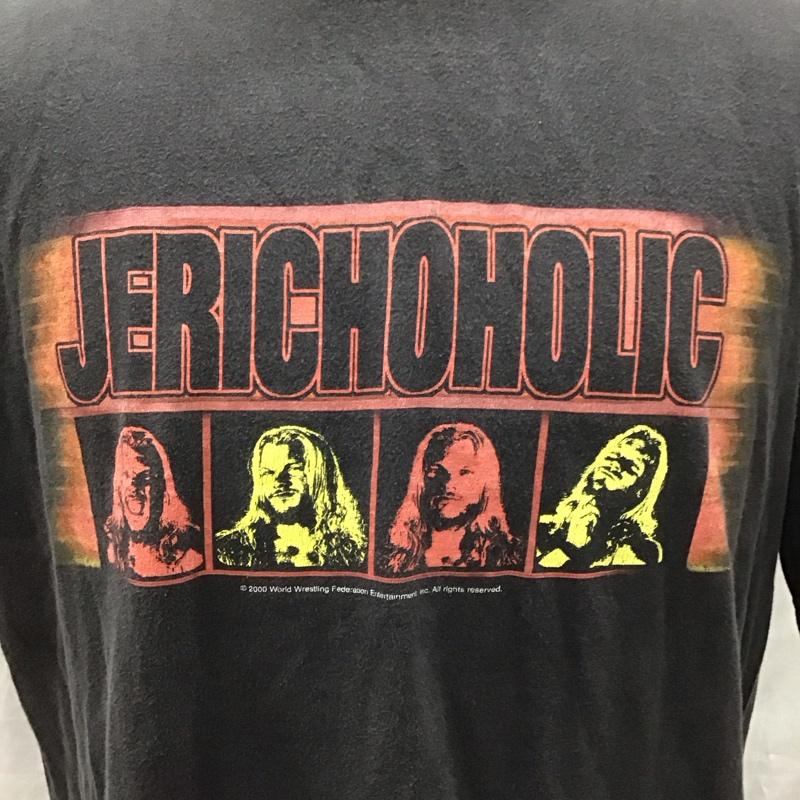 古着 USED Tシャツ 半袖 CHRIS JERICHO Jerichoholic WWF　プロレス M プリント 黒 / ブラック /  メンズ USED 古着 中古 10117516