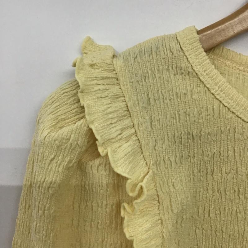 アースミュージックアンドエコロジー earth music&ecology カットソー 長袖 FREE 無地 黄 / イエロー /  レディース USED 古着 中古 10142132