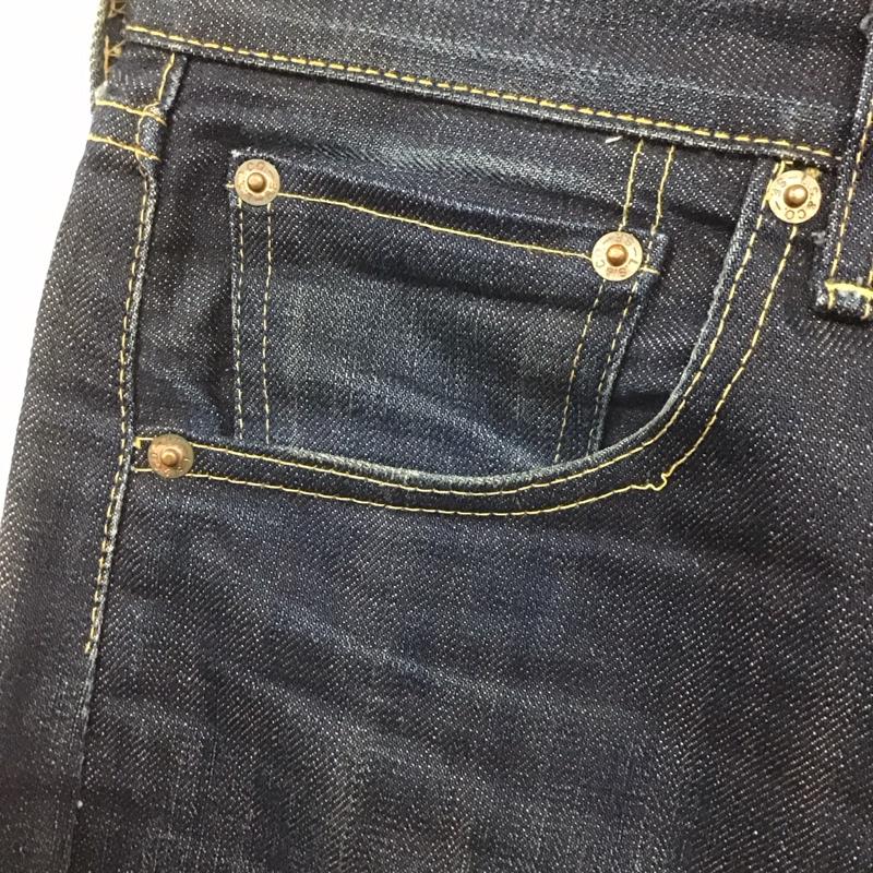リーバイス Levi s パンツ デニム、ジーンズ 66501 日本製 W34 34インチ 無地 紺 / ネイビー /  メンズ USED 古着 中古 10107829