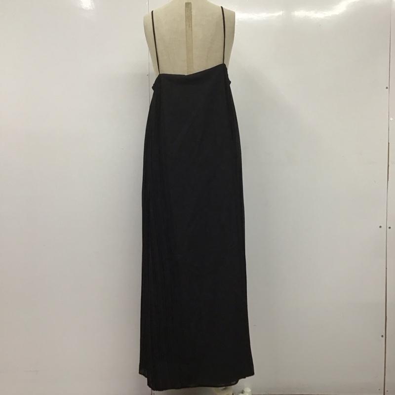 ザラ ZARA ワンピース ロングスカート L 無地 黒 / ブラック /  レディース USED 古着 中古 10107582