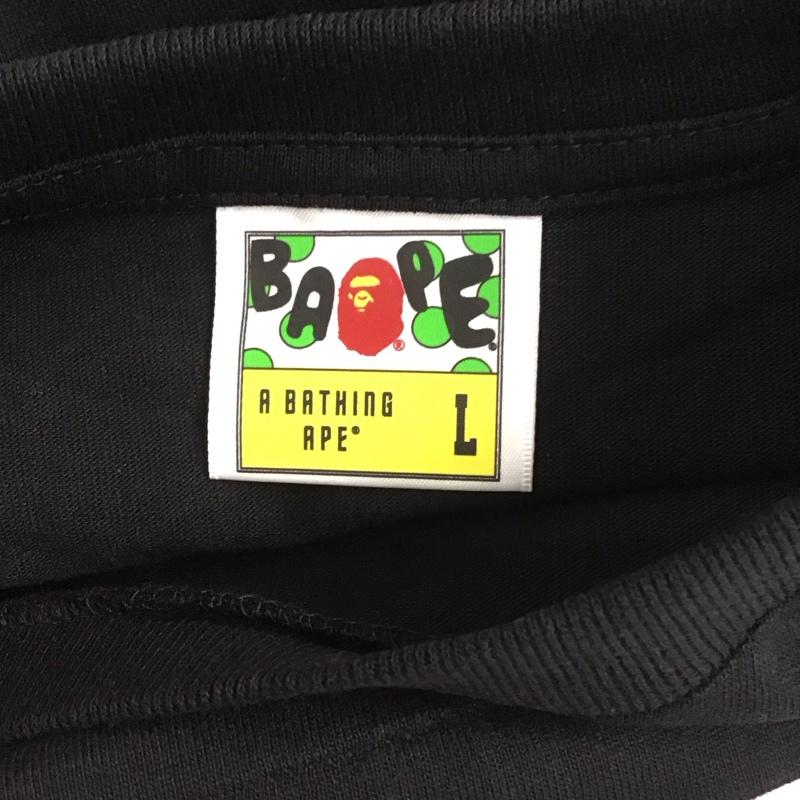 ベイプ BAPE Tシャツ 半袖 半袖カットソー プリントTシャツ クルーネックカットソー BBC L プリント 黒 / ブラック /  メンズ USED 古着 中古 10111944