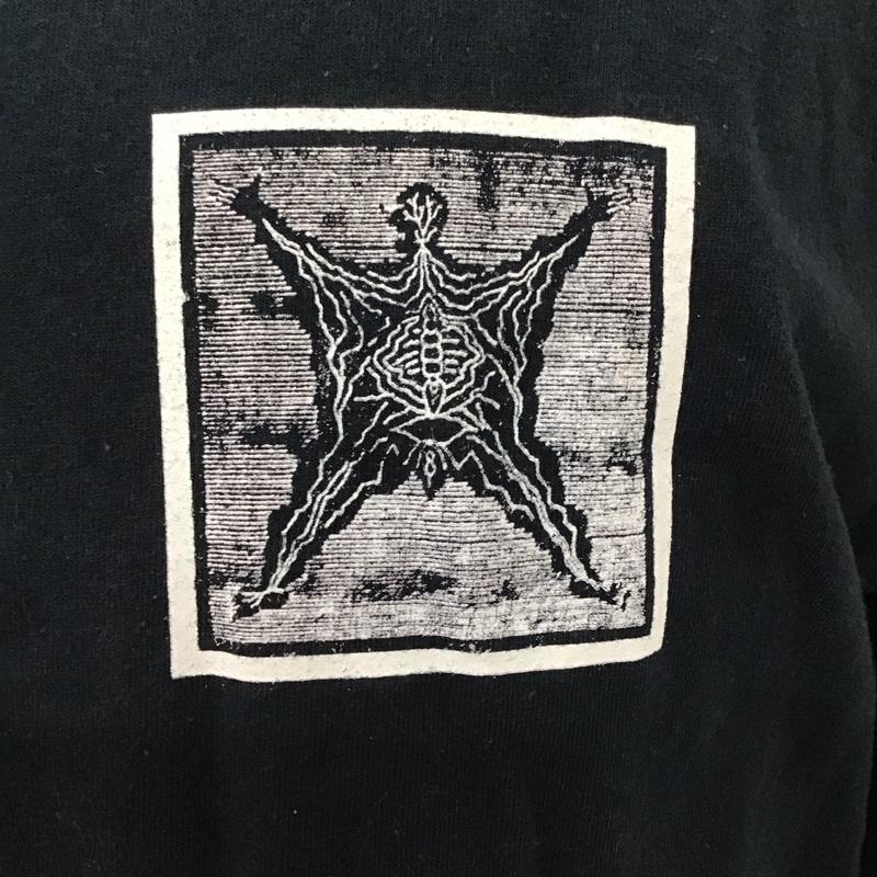ブレインデット BRAIN DEAD カットソー 長袖 長袖カットソー クルーネックカットソー ロングスリーブカットソー プリントTシャツ M プリント 黒 / ブラック /  メンズ USED 古着 中古 10115324