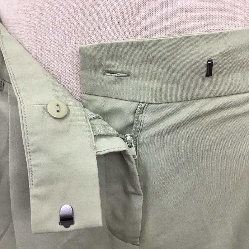 ザラ ZARA ボトムス ボトムス 8372 054 526 ハイウエストパンツ ワイドパンツ タックパンツ S 無地 薄緑 / ライトグリーン /  レディース USED 古着 中古 10118748