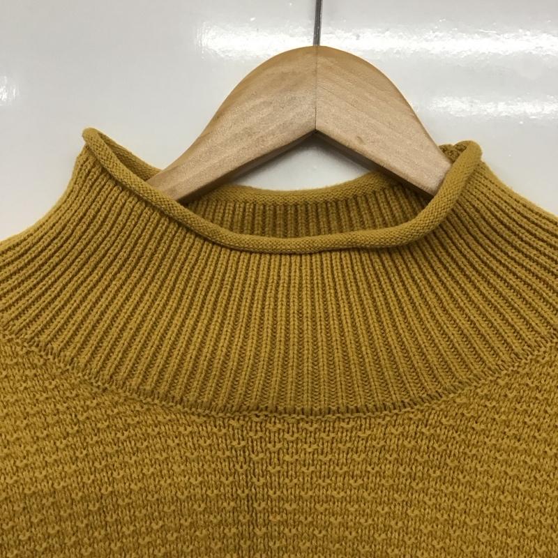スタディオクリップ studio CLIP ニット、セーター 長袖 L 無地 マスタード / マスタード /  レディース USED 古着 中古 10142291