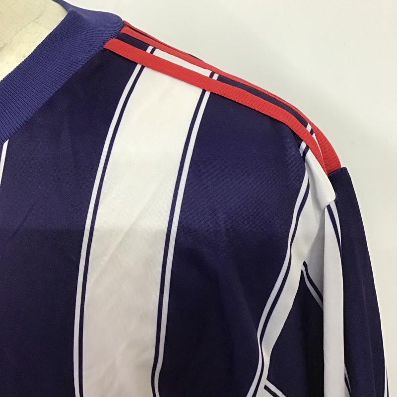 アディダス adidas カットソー 長袖 長袖カットソー スポーツウェア ロングスリーブカットソー プリントTシャツ L ストライプ マルチカラー / マルチカラー /  メンズ USED 古着 中古 10115291