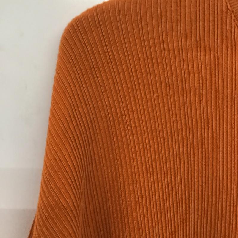 エニーチェ enyce カットソー 長袖 長袖カットソー クルーネックカットソー リブカットソー XL ロゴ、文字 橙 / オレンジ /  メンズ USED 古着 中古 10148379