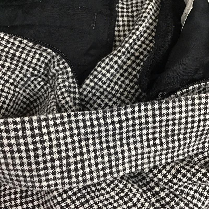 ザラ ZARA パンツ スラックス スラックスパンツ ワイドパンツ チェックパンツ カジュアルパンツ XS チェック 白 / ホワイト / X 黒 / ブラック /  レディース USED 古着 中古 10115957