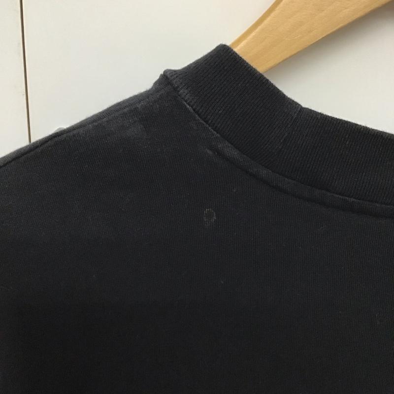 アディダス adidas Tシャツ 半袖 半袖カットソー プリントTシャツ クルーネックカットソー ロゴ、文字 黒 / ブラック /  メンズ USED 古着 中古 10140137