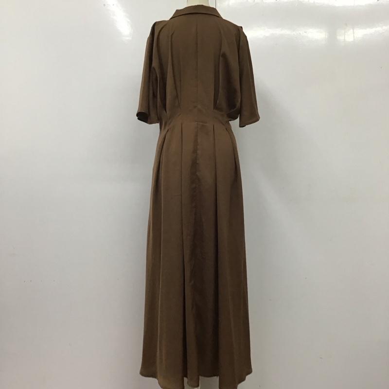 エモダ EMODA ワンピース ロングスカート 041920370501 オープンカラー2WAYシャツワンピース FREE 無地 茶 / ブラウン /  レディース USED 古着 中古 10114239