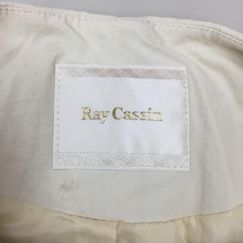 レイカズン Ray Cassin ジャケット、上着 ジャンパー、ブルゾン 129-516750 ボリュームブルゾン ノーカラー ベスト 2WAY FREE 無地 アイボリー / アイボリー /  レディース USED 古着 中古 10107298