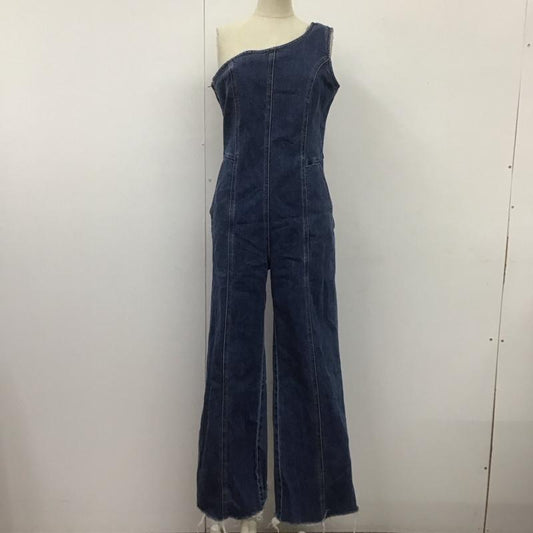 マウジー MOUSSY ワンピース・ドレス・オールインワン ワンピース・ドレス・オールインワン 010DSH12-0260 ワンショルダー デニム オールインワン 2 無地 青 / ブルー /  レディース USED 古着 中古 10108604