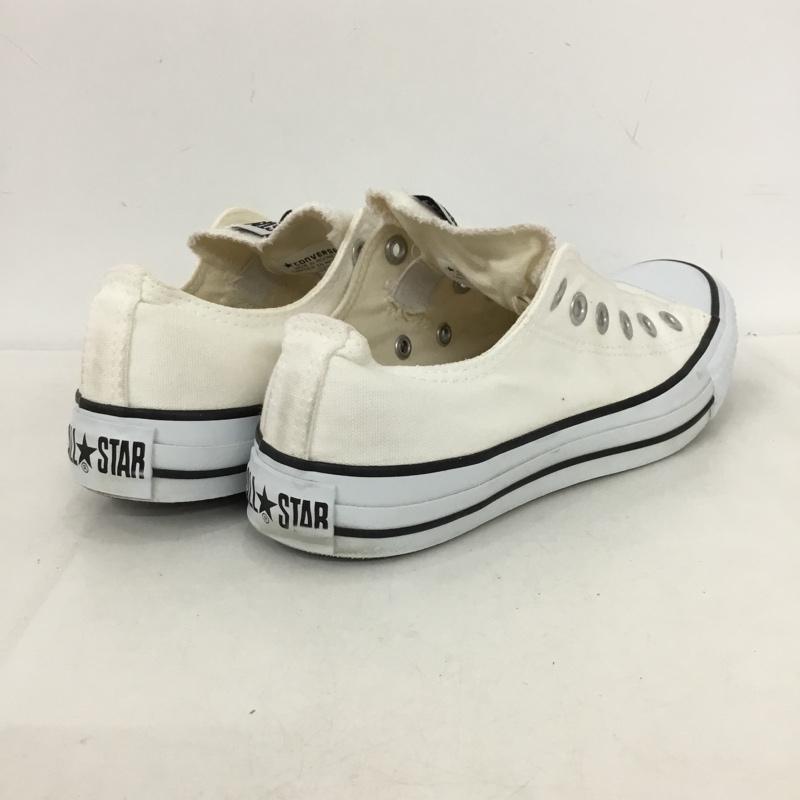コンバース CONVERSE スニーカー スニーカー 1C239 ALL STAR SLIP III OX スリッポン 24cm 24.0cm ロゴ、文字 白 / ホワイト /  レディース USED 古着 中古 10150246