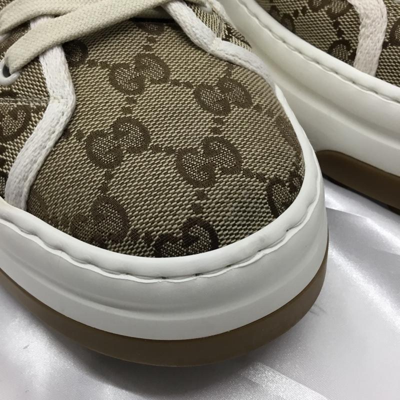 グッチ GUCCI スニーカー スニーカー GG ハイカット 箱有 総柄 ベージュ / ベージュ / X 白 / ホワイト /  メンズ USED 古着 中古 10109199