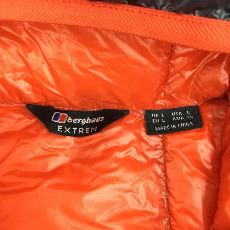 バーグハウス Berghaus ジャケット、上着 ジャンパー、ブルゾン ジップアップジャケット ジャンパー ダウンジャケット カジュアルジャケット アウター XL ロゴ、文字 黒 / ブラック /  メンズ USED 古着 中古 10108254