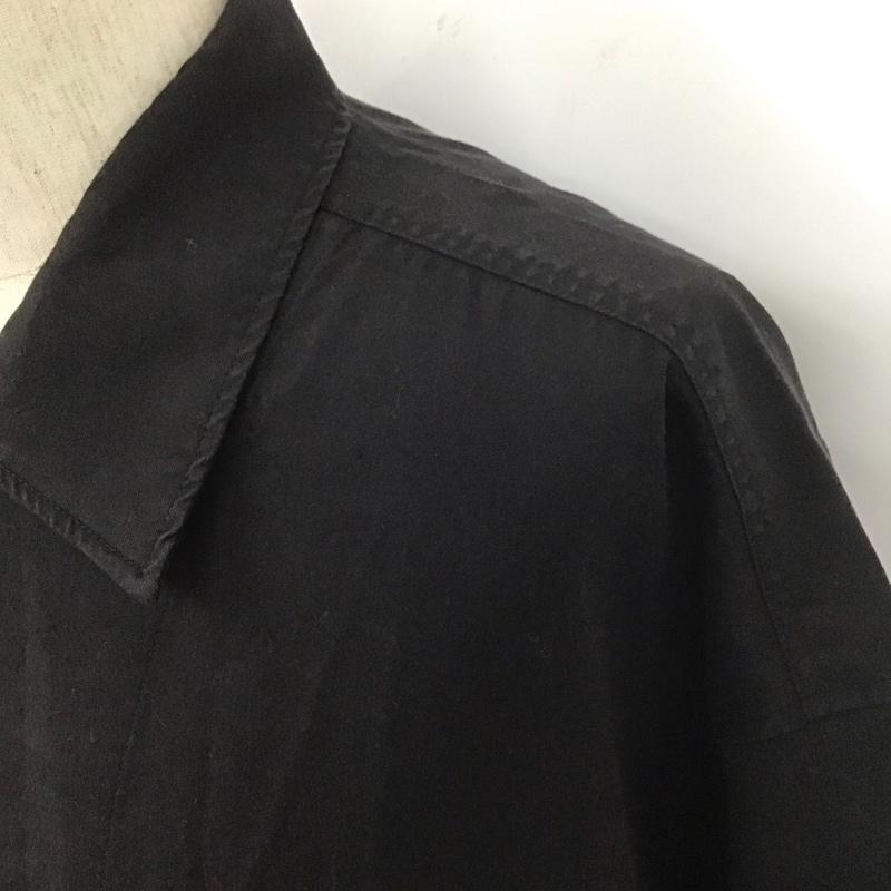 ハレ HARE シャツ、ブラウス 半袖 ha020033aa 半袖シャツ カジュアルシャツ カラーシャツ FREE 無地 黒 / ブラック /  メンズ USED 古着 中古 10107788