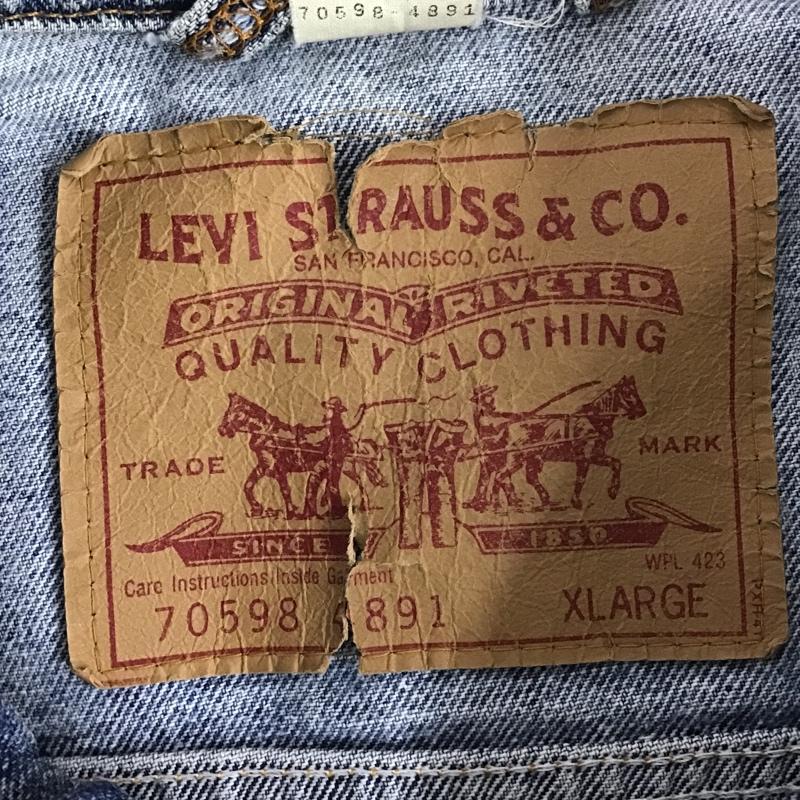 リーバイストラウスアンドコー Levi Strauss & co. ジャケット、上着 ジャケット、ブレザー Gジャン デニムジャケット アウター カジュアルジャケット リメイク 90s メキシコ製 XL 無地 インディゴ / インディゴ /  メンズ USED 古着 中古 10105620