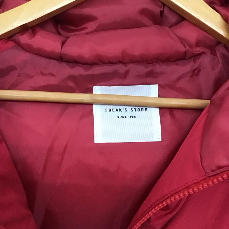 フリークスストア FREAK S STORE ジャケット、上着 ジャケット、ブレザー ジップアップジャケット ナイロンジャケット ダウンジャケット FREE 無地 赤 / レッド /  レディース USED 古着 中古 10142445
