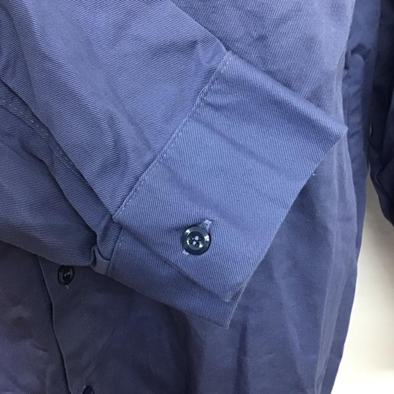 レッドキャップ RED KAP シャツ、ブラウス 長袖 長袖シャツ カラーシャツ ポケットシャツ 長袖カットソー XXL ロゴ、文字 青 / ブルー /  メンズ USED 古着 中古 10124660