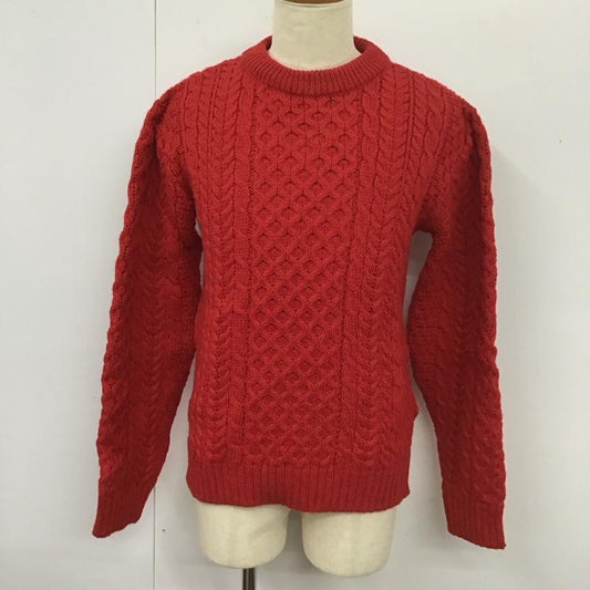 アダムエロペ ADAM ET ROPE  ニット、セーター 長袖 長袖 M 総柄 赤 / レッド /  メンズ USED 古着 中古 10112573