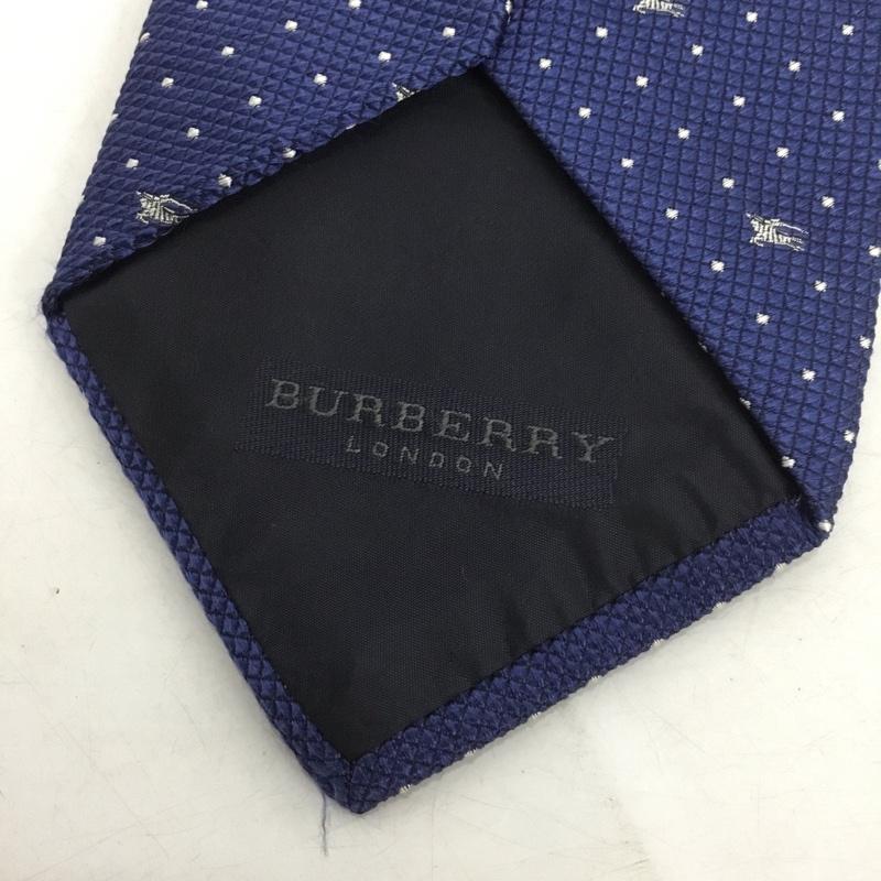 バーバリーロンドン Burberry London ネクタイ ネクタイ シルク 総柄 紺 / ネイビー /  メンズ USED 古着 中古 10150229