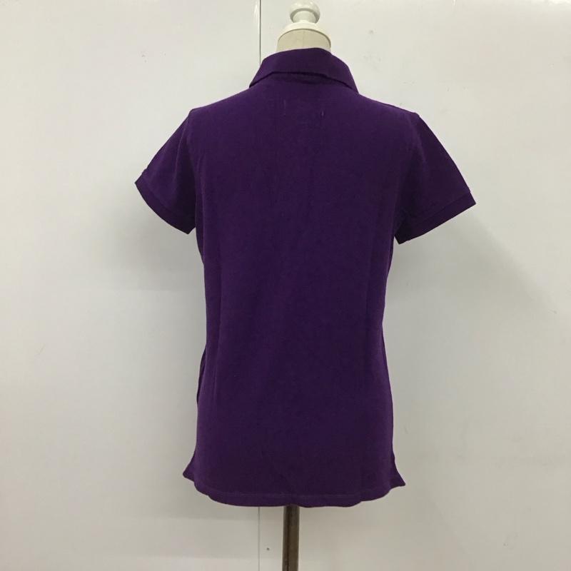 ポロジーンズカンパニー POLO JEANS COMPANY ポロシャツ 半袖 半袖ポロシャツ 半袖カットソー カラーシャツ M ロゴ、文字 紫 / パープル /  レディース USED 古着 中古 10115921