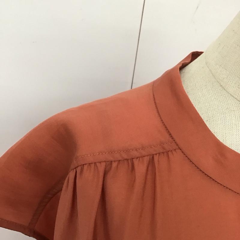 エヌナチュラルビューティーベーシック N.NATURALBEAUTYBASIC ワンピース ロングスカート 017-2240661 くるみ釦シアーギャザーワンピース ロングワンピース ノースリーブワンピース M 無地 橙 / オレンジ /  レディース USED 古着 中古 10113272