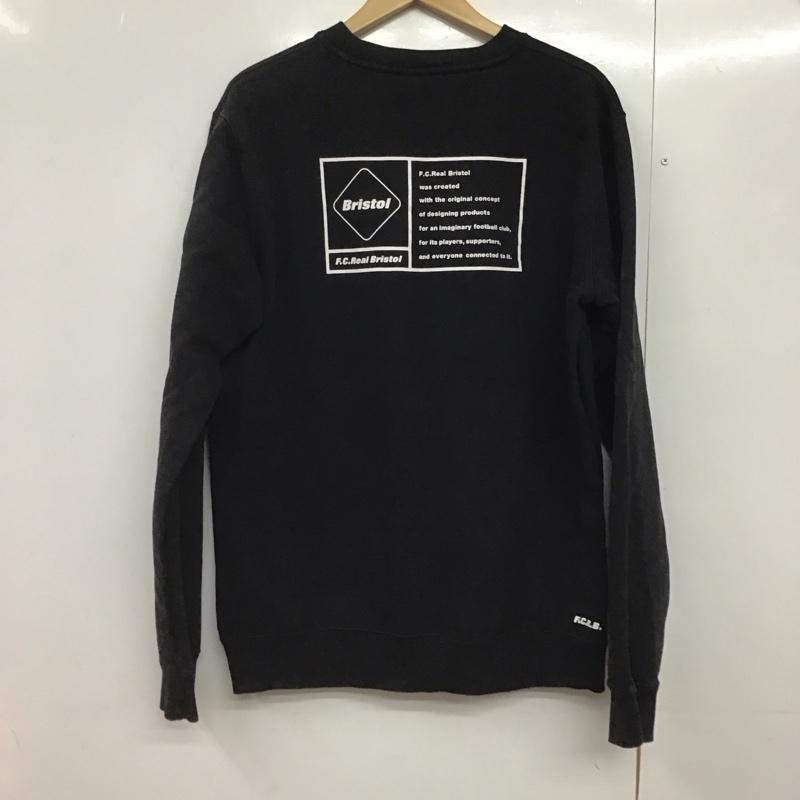 エフシーレアルブリストル F.C.Real Bristol トレーナー 長袖 fcrb-252095 長袖トレーナー SIGNATURECREWNECKSWEAT XL ロゴ、文字 黒 / ブラック /  メンズ USED 古着 中古 10144460