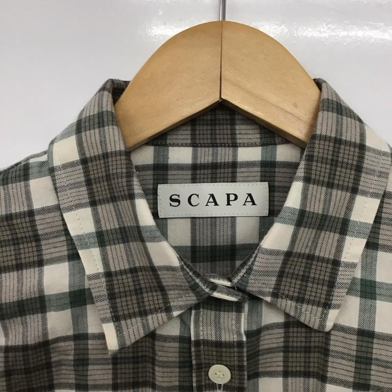 スキャパ SCAPA シャツ、ブラウス 長袖 38 チェック マルチカラー / マルチカラー /  レディース USED 古着 中古 10144595