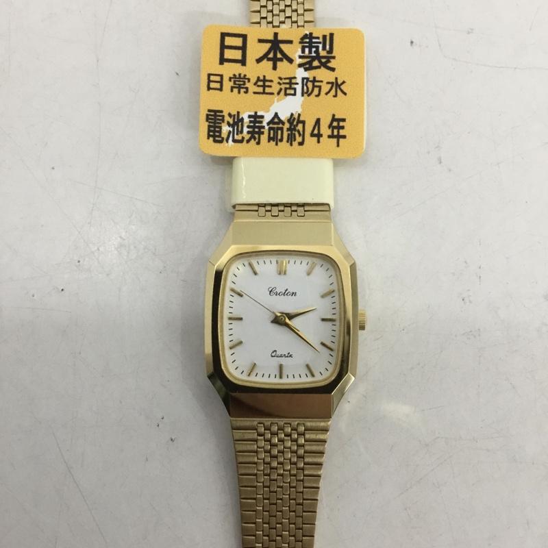 クロトン CROTON 腕時計 アナログ（クォーツ式） RT-167L-05 日本製 ロゴ、文字 金 / ゴールド /  レディース USED 古着 中古 10134404