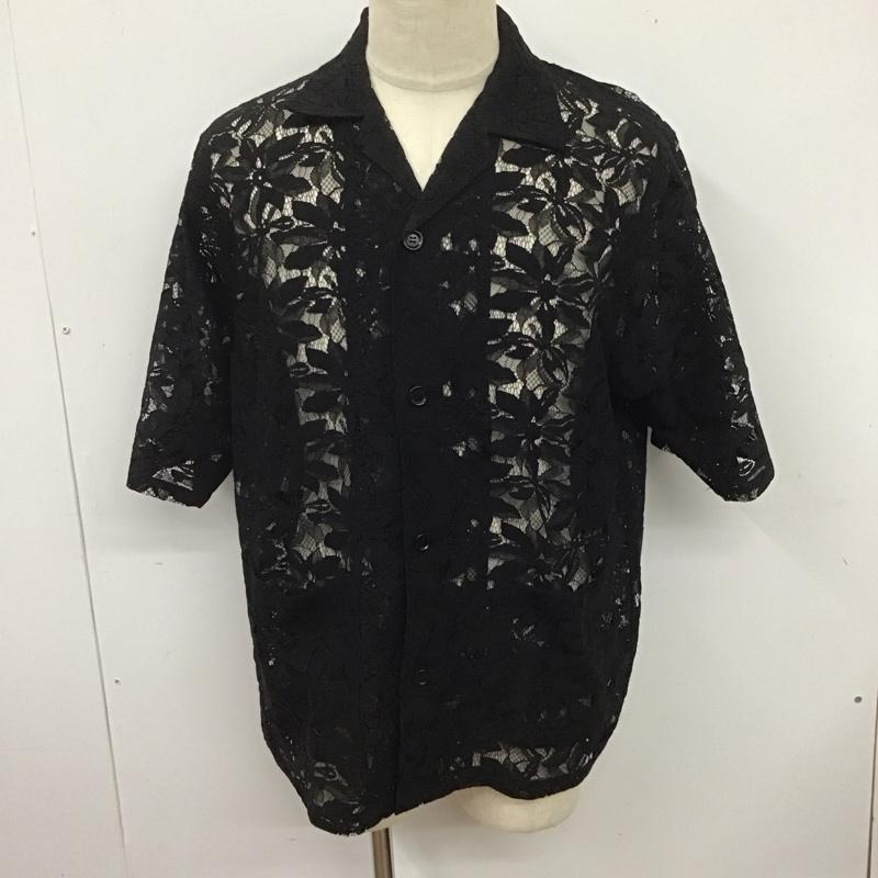 ニードルス Needles シャツ、ブラウス 半袖 半袖シャツ 総柄シャツ シースルーシャツ L 総柄 黒 / ブラック /  メンズ USED 古着 中古 10125511