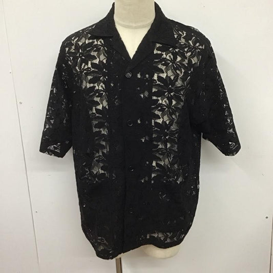 ニードルス Needles シャツ、ブラウス 半袖 半袖シャツ 総柄シャツ シースルーシャツ L 総柄 黒 / ブラック /  メンズ USED 古着 中古 10125511