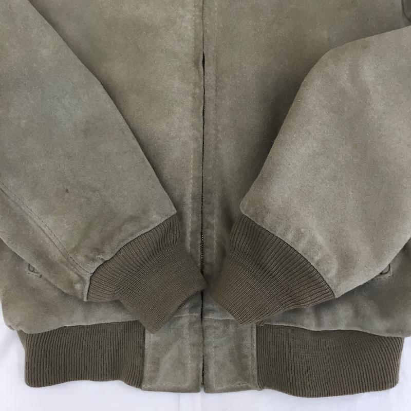 ショット schott ジャケット、上着 レザージャケット スウェード　レザージャケット 38 無地 ベージュ / ベージュ / X 茶 / ブラウン /  メンズ USED 古着 中古 10138775