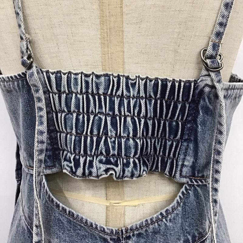 ヘザー Heather ワンピース ロングスカート HE070014CA デニムワンピース キャミワンピース FREE 無地 青 / ブルー /  レディース USED 古着 中古 10122111