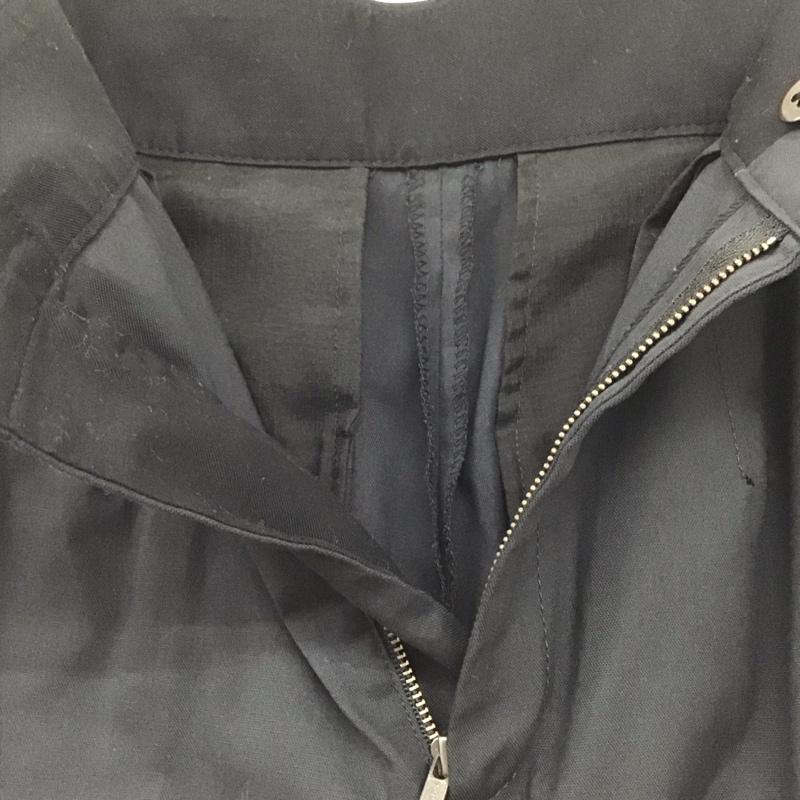ユナイテッドアローズグリーンレーベルリラクシング UNITED ARROWS green label relaxing パンツ スラックス 3514-138-1834 サイドタブバレルテーパードパンツ ワイドパンツ スラックス 38 無地 黒 / ブラック /  レディース USED 古着 中古 10136741