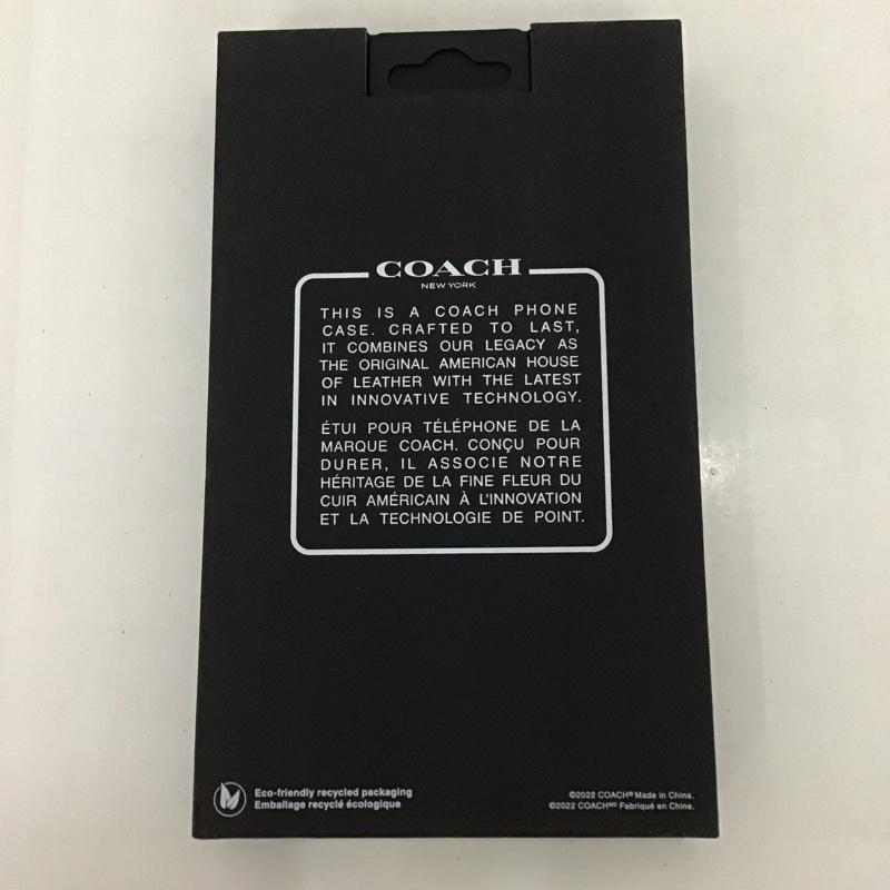 コーチ COACH ファッション小物 ファッション小物 CIPH-130-BLKEB iPhone 14 iPhoneケース Slim Wrap ロゴ、文字 黒 / ブラック /  レディース USED 古着 中古 10123034