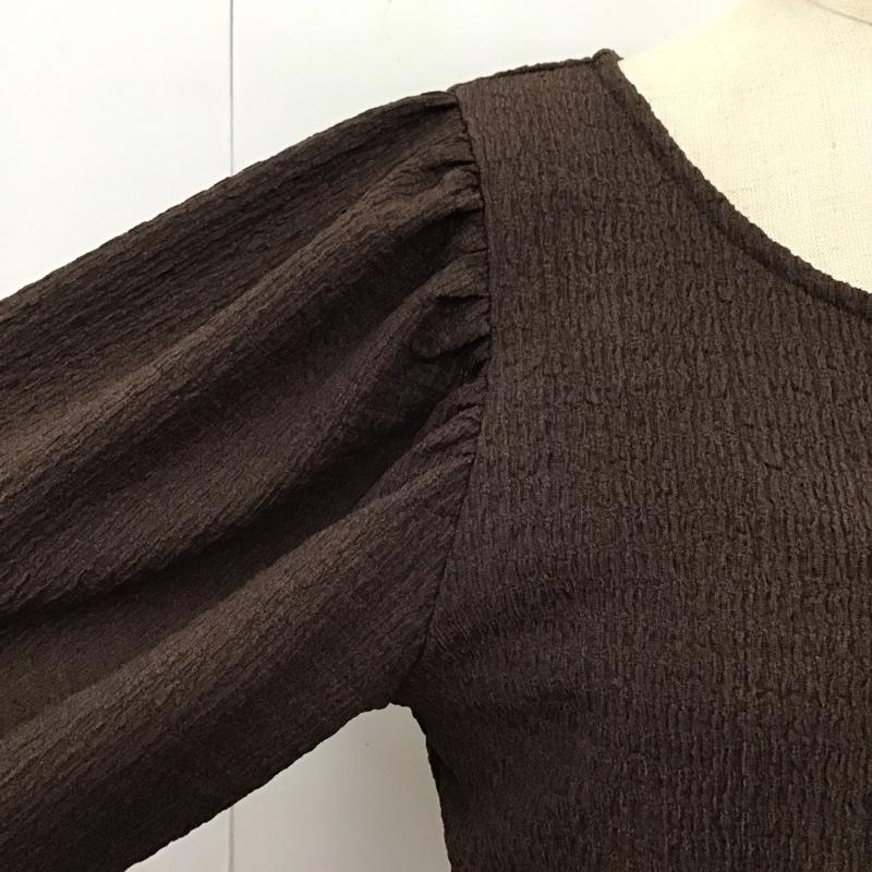 オリーブデオリーブ OLIVE des OLIVE ワンピース ロングスカート 半袖ロングワンピース フレアスカート 切り替えワンピース FREE 無地 茶 / ブラウン /  レディース USED 古着 中古 10118009