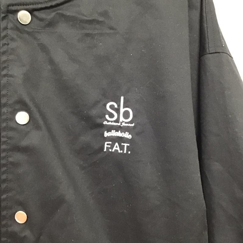 エフエイティー FAT ジャケット、上着 ジャケット、ブレザー F32310-JK06 カジュアルジャケット アウター ノーカラージャケット ロゴ、文字 黒 / ブラック /  メンズ USED 古着 中古 10149545