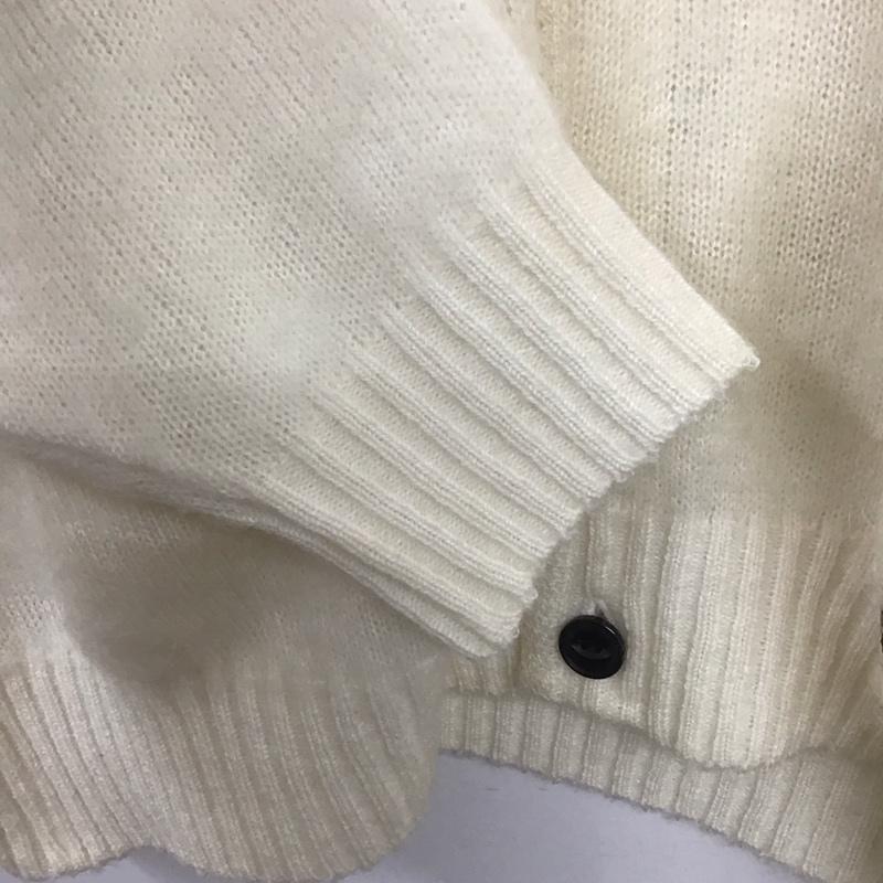 ギルティーパーティーズ GUILTYPARTIES カーディガン 長袖 22fw-wmk-kn06 MOHAIRCARDIGAN ワコマリア 長袖カーディガン XL 無地 白 / ホワイト /  メンズ USED 古着 中古 10140148