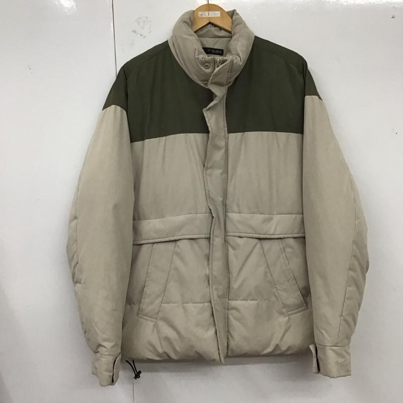 ザラ ZARA ジャケット、上着 ジャンパー、ブルゾン ジップアップジャケット ジャンパー ジャケット ダウンジャケット アウター L 無地 ベージュ / ベージュ /  メンズ USED 古着 中古 10121662