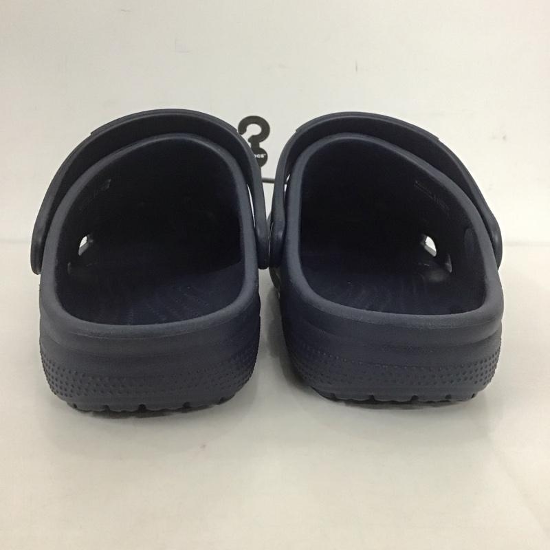 クロックス crocs サンダル サンダル 23cm 23.0cm 無地 紺 / ネイビー /  レディース USED 古着 中古 10125552