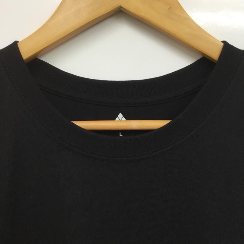 モンベル mont-bell Tシャツ 半袖 2104591 ペアスキンコットン T 切リ絵 森の集い L ロゴ、文字 X プリント 黒 / ブラック /  メンズ USED 古着 中古 10135045