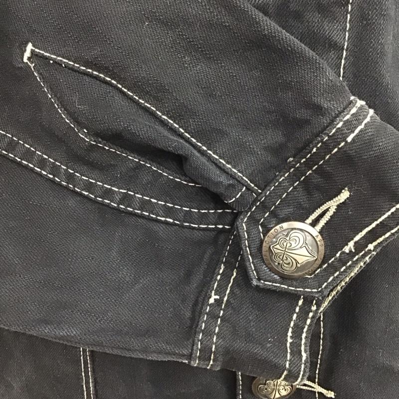 古着 USED ジャケット、上着 ジャケット、ブレザー コットン ステッチ AFFLICTION XXL ロゴ、文字 黒 / ブラック /  メンズ USED 古着 中古 10117964